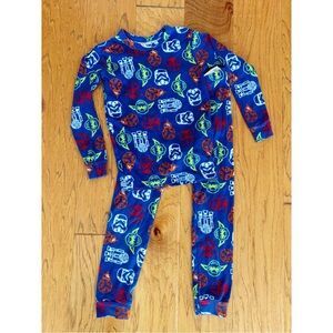 NWOT GAP Kids Blue Star Wars Pajama Set